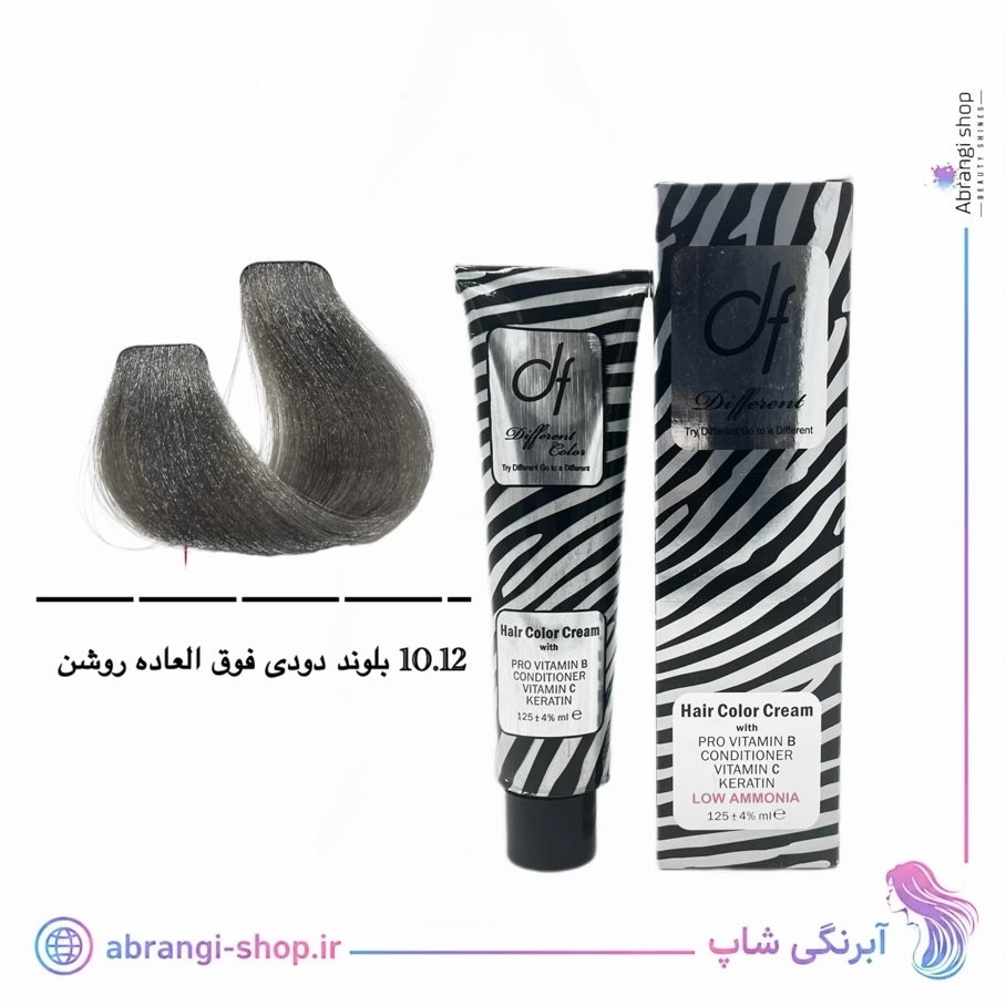 رنگ دیفرنت شماره ۱۰.۱۲ بلوند دودی فوق العاده روشن