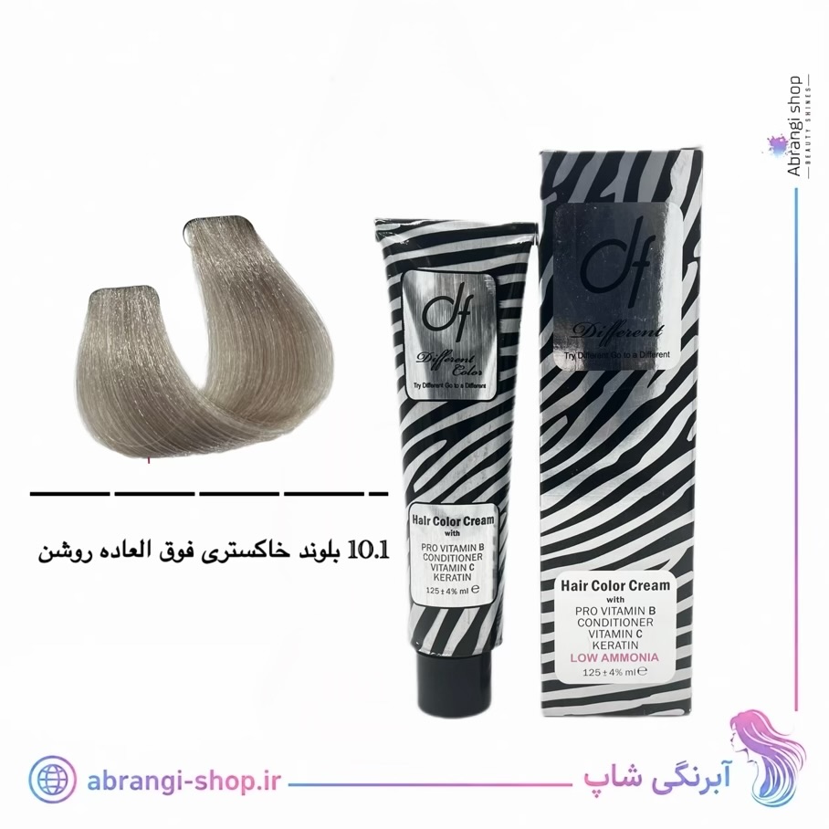 رنگ دیفرنت شماره 10.1 بلوند خاکستری فوق العاده روشن